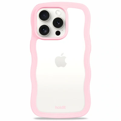 Abbildung von Apple iPhone 15 Pro Hülle Recycelter Kunststoff Holdit Hard Case/Backcover Handyhülle Rosa