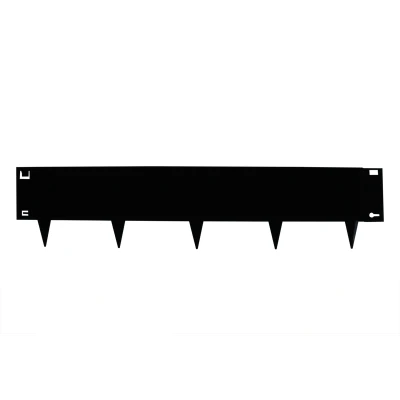 Abbildung von Rasenkante Metall Schwarz 24 x 106 cm Flexibel Pro Stück