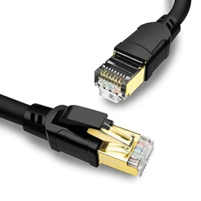 Abbildung von Yauhody Cat 8 Lan Kabel 6meter, Ethernet 40Gbps 2000MHz S/FTP Netzwerkkabel Gigabit Internet RJ45 Patchkabel für Router, Modem, TV, PC, Switch, PS5, Laptop (Schwarz 6m)
