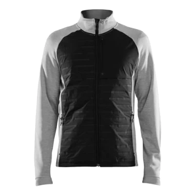 Abbildung von Craft Herren Outdoorjacke Trainingsjacke ADV Unify Hybrid Jacke, Farbe:Mehrfarbig, Größe:M, Artikel: 950999 Grey Melange/Black
