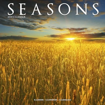 Abbildung von Seasons Calendar 2025 Square Scenic Wall 16 Month