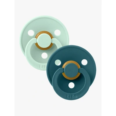 Abbildung von BIBS Schnuller Colour 2er Pack Latex Größe 2, Nordic Mint/Forest Lake