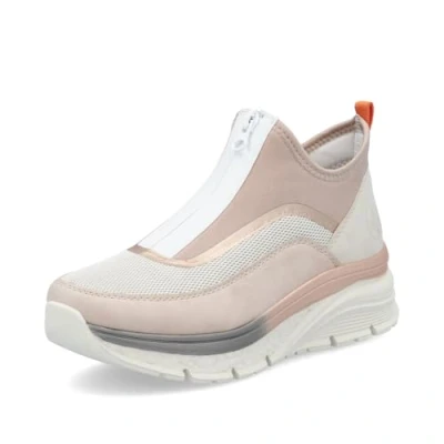 Abbildung von Rieker Schlupfboots, Keilabsatz, Freizeitschuh, High Top Sneaker, Reißverschluss