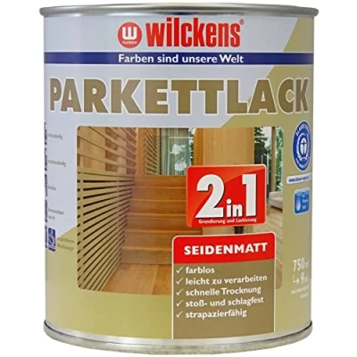 Abbildung von Wilckens Farben Treppen und Parkettlack, seidenmatt, farblos, 750 ml