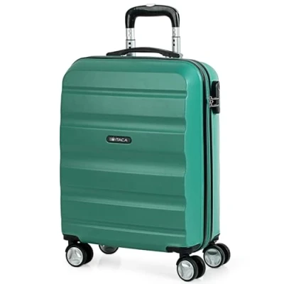 Abbildung von ITACA Handgepäck Koffer Trolley Reisekoffer Mit Rollen und Hartschalenkoffer für Vielreisende. Aquamarine T71650