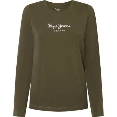 Abbildung von Pepe Jeans NEW Virginia Langarmshirt, Damen, Größe: XS, Leaf green