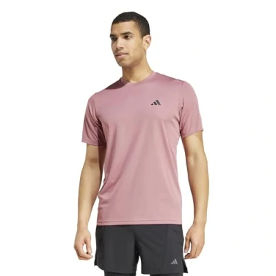 Abbildung von adidas Train Essentials Training T Shirt, Herren Kurzärmeliges preloved Crimson/Black, IW3353