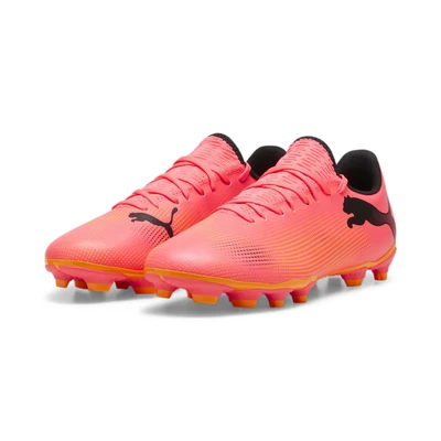 Abbildung von Puma Future 7 PLAY FG/AG Fußballschuh Nocken, Herren, Größe: 42, Sunset glow/black/sun stream Schuhe