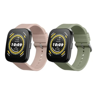 Abbildung von kwmobile Uhrenarmband 2x Sportarmband für Huami Amazfit Bip 5 Unity / 5, Armband TPU Silikon Set Fitnesstracker