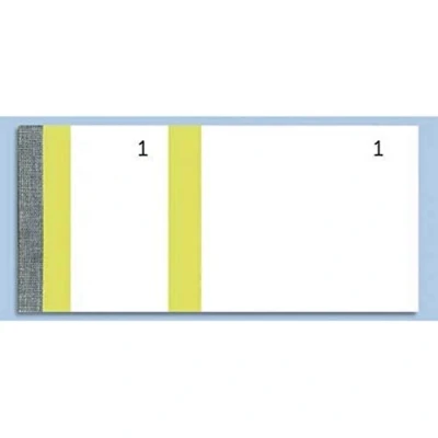 Abbildung von Elve Ticketblock für Eintrittskarten, ELV, 100 Blatt, 60 x 135 mm, Gelb, 10 Stück