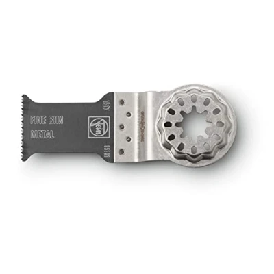 Abbildung von FEIN E Cut Fine Sägeblatt, Ve. 5 St., Breite 30 mm, Länge 50 Aufnahme Starlock, Bi Metall mit feiner Verzahnung