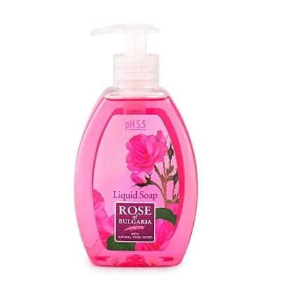 Abbildung von Biofresh Rose of Bulgaria Flüssigseife Handwäsche mit natürlichem Rosenwasser, 300 ml