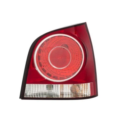 Abbildung von HELLA 2VP 965 303 081 Rückleuchte rechts P21/4W, P21W, PY21W, R5W 12 glasklar, Rot mit Glühlampen Lampenträger VOLKSWAGEN: Polo IV Schrägheck