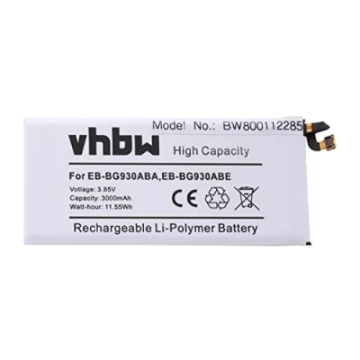 Abbildung von vhbw Akku kompatibel mit Samsung Galaxy S7, S7 Duos, LTE, XLTE Handy Smartphone Telefon (3000mAh, 3,85V, Li Polymer)