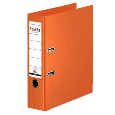 Abbildung von 10 x Falken Ordner Chromocolor A4 PP 80mm orange