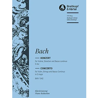 Abbildung von Violinkonzert E dur BWV 1042 Breitkopf Urtext Ausgabe für Violine und Klavier (Cello ad lib) (EB 8694): Tasteninstrument ... als Faksimilie die Violoncellostimme