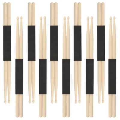 Abbildung von MUKCHAP 10 Paar 5A Schlagzeugsticks, Ahornholz Trommelsticks, Trommelstöcke Holz Drum Sticks für Drumming, Praxis, Performance