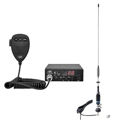 Abbildung von PNI Paket CB Funkgerät HP 8000L ASQ Escort mit S75 Antenne Kabel und Fester Halterung