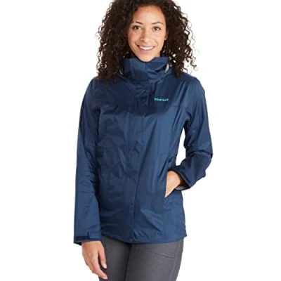 Abbildung von Marmot Damen PreCip Eco Jacket, Wasserdichte Regenjacke, winddichter Regenmantel, atmungsaktiv, faltbarer Hardshell Windbreaker, ideal zum Fahrradfahren &amp; Wandern