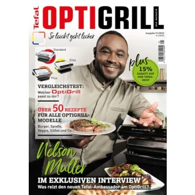 Abbildung von Tefal OptiGrill Magazin: So leicht geht lecker. Über 50 Rezepte mit exklusiven Rezepten von Nelson Müller: Das Original