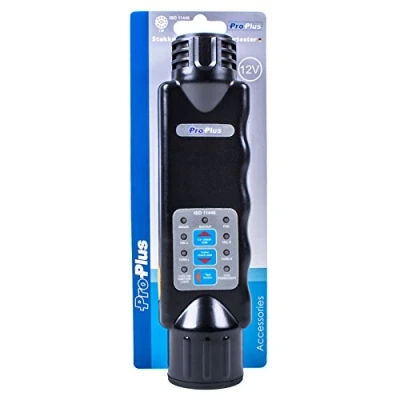 Abbildung von Pro Plus Anhänger Beleuchtungs Tester 13 Polig 12 Volt inkl 9 Batterie