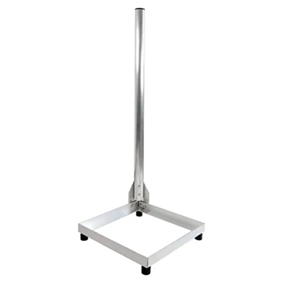 Abbildung von Premium X Balkonständer 40x40cm Aluminium 1m Mast Ø 50mm Eck SAT Halter für Satelliten Schüssel Flachdach Ständer