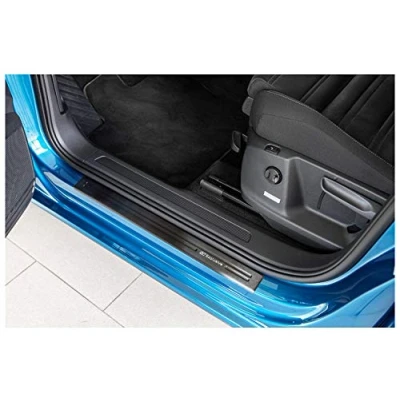 Abbildung von tuning art EX126 Edelstahl Einstiegsleisten Set passend für VW Touran 2 5T 2015 , Farbe:Anthrazit