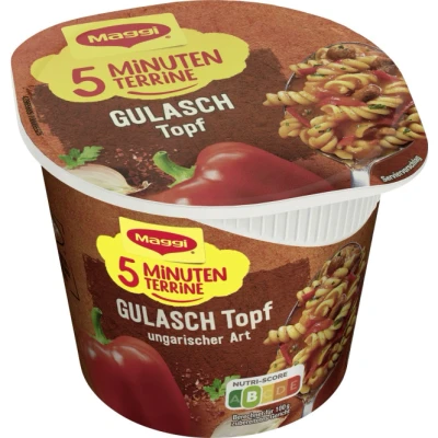 Abbildung von Maggi 5 Minuten Terrine Gulaschtopf ungarischer Art