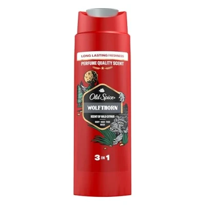 Abbildung von Old Spice Wolfthorn Duschgel für Männer XL 400ml Maskuliner Duft for man