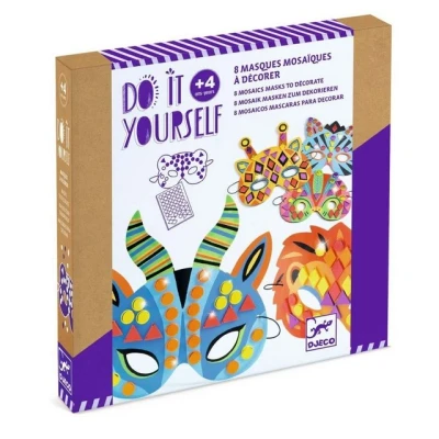 Abbildung von DJECO Verkleidungsmaske DIY: Mosaik Masken Dschungeltiere Do it Yourself