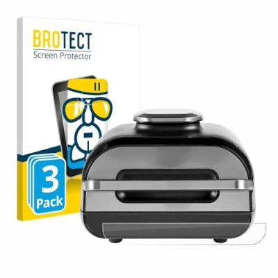 Abbildung von BROTECT Schutzglas für Ninja Foodi MAX Grill &amp; Heißluftfritteuse AG551EU (3 Stück) Schutzfolie Panzer Folie Glas [Extrem Kratzfest 9H,