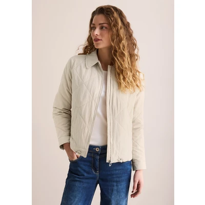 Abbildung von Cecil Steppmuster Übergangsjacke, Damen, Größe: Small, Beige