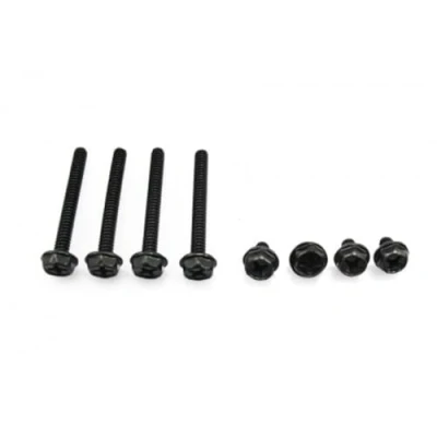 Abbildung von XSPC Radiatorschrauben Set 6 32UNC Schwarz, 4x 6mm 30mm