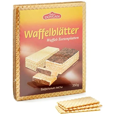 Abbildung von Dovgan Waffelblätter, 9er Pack (9 x 350 g)