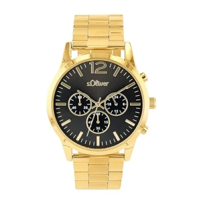 Abbildung von s.Oliver Chronograph, Armbanduhr, Quarzuhr, Herrenuhr, Stoppfunktion, 12/24 Stunden Anzeige
