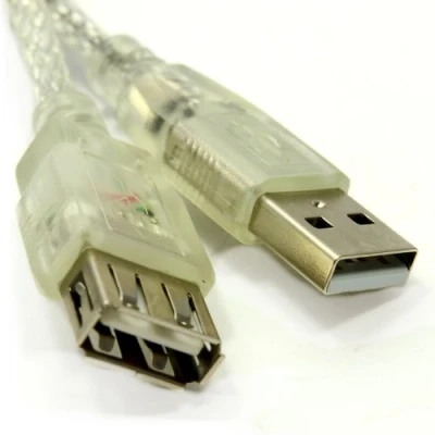 Abbildung von kenable Lichtdurchlässig USB 2,0 Verlängerung Kabel A Zum Weiblich Anschlusskabel 5 m [5 Meter]