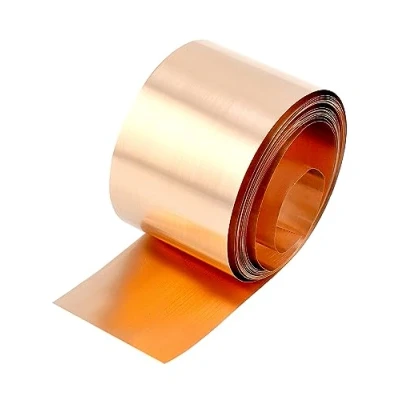 Abbildung von QWORK® Kupferfolie Kupferbleche 0,1 mm, 99.9% Reines Kupfer 0,1mm x 5cm 5M