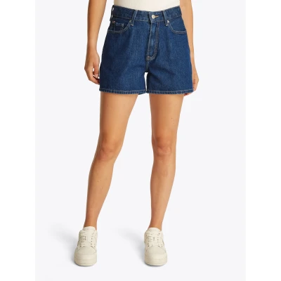 Abbildung von Tommy Hilfiger Shorts &quot;DNM MINI SHORT HW ACE&quot;, mit ausgestelltem Bein