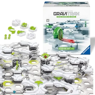 Abbildung von Ravensburger GraviTrax Starter Set XXL 22416 Starterset für Deine Kugelbahn Murmelbahn und Konstruktionsspielzeug ab 8 Jahren, kombinierbar mit Allen Produkten, alleine bespielbar