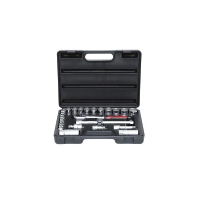 Abbildung von KS TOOLS 911.0626 Steckschlüsseleinsatz Set Chrom Vanadium Stahl 3/8 mit Ratschenfunktion Vierkant