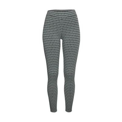 Abbildung von LASCANA Leggings mit eingestricktem farbigem Design