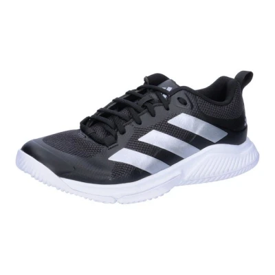 Abbildung von adidas Performance Court TEAM Bounce 2.0 Laufschuh Stabilität core black silver metallic cloud white, Damen, Größe: 42 Schuhe