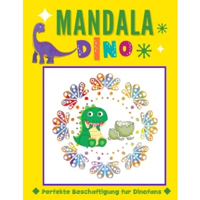 Abbildung von Mandala Ab 4 Dinosaurier: Tolles Malbuch Kinder Dino Liebevoll gestaltete kindgerechte Motive zum Ausmalen und Entspannen