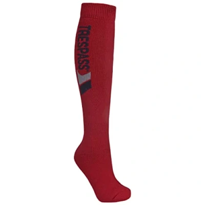 Abbildung von Trespass Unisex Tech Skisocken, Rot (Red), 43 46 EU
