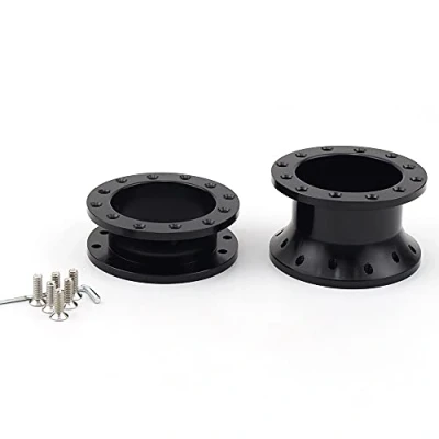 Abbildung von Lenkrad Schnellspanner，Lenkrad Schnellverschluss 30mm 50mm Aluminium Nabenadapter aus Kit Spacer for Universal Auto(30mm red)