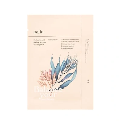 Abbildung von Ondo Beauty 36.5 Hyaluronic ACID &amp; Algae Moisture Boosting MASK 5 UNIT PACK Gesichtsmaske, Größe: 125 g,