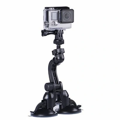Abbildung von Smatree Doppel Saugnapfhalterung mit größerer Saugleistung für GoPro Hero 11/10/9/8/7/6/5/4/3/2/1/ Session ,Insta360,DJI Osmo Action 3/2,für Kompaktkameras