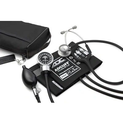 Abbildung von Taschen Aneroid /Klinikerstethoskop Set für Erwachsene ADC Pro&#039;s Combo III Professional mit Blutdruckmessgerät Diagnostix 778 und Stethoskop Adscope 603 passender Nylon Transporttasche, schwarz