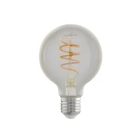 Abbildung von EGLO E27 LED Lampe dimmbar in Stufen, Retro Glühbirne zum Dimmen mit Lichtschalter, 4 Watt, Vintage Leuchtmittel Globe warmweiß, 2200k, Edison Glühlampe G80, Ø 8 cm