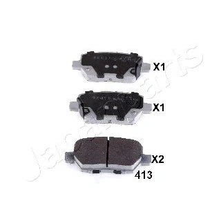 Abbildung von JAPANPARTS PP 413AF Bremsbelagsatz Hinterachse HONDA: LEGEND 4